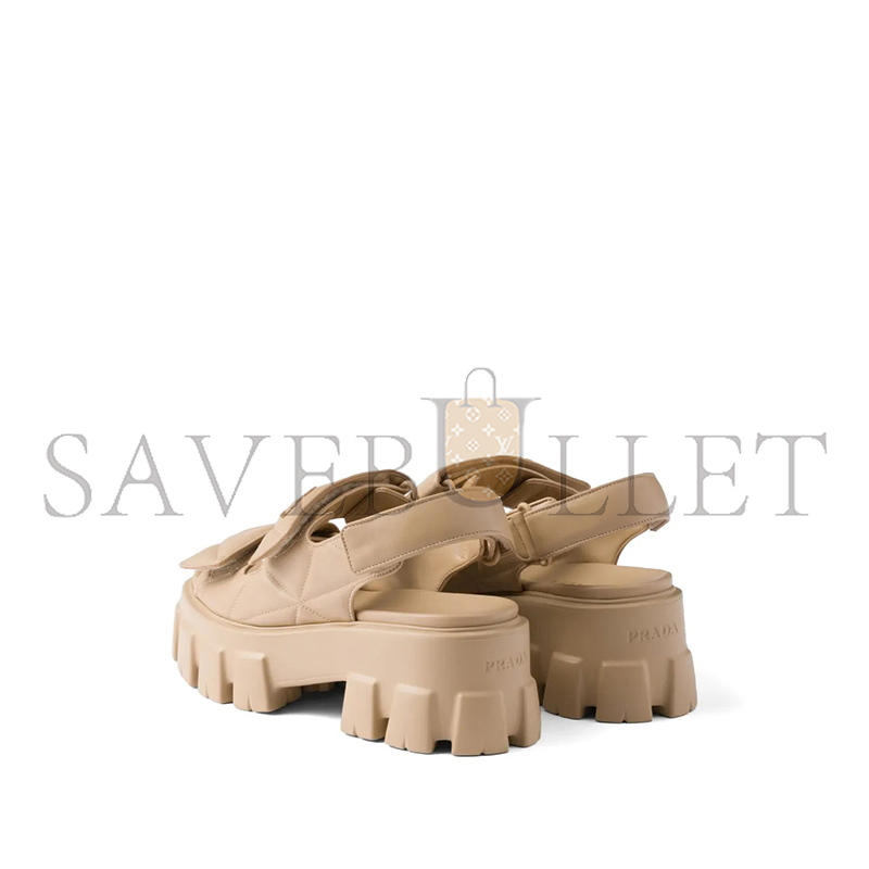 Pra*a monolith leather sandals